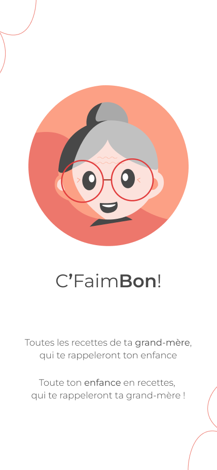 Page de chargement à l'ouverture de l'appli