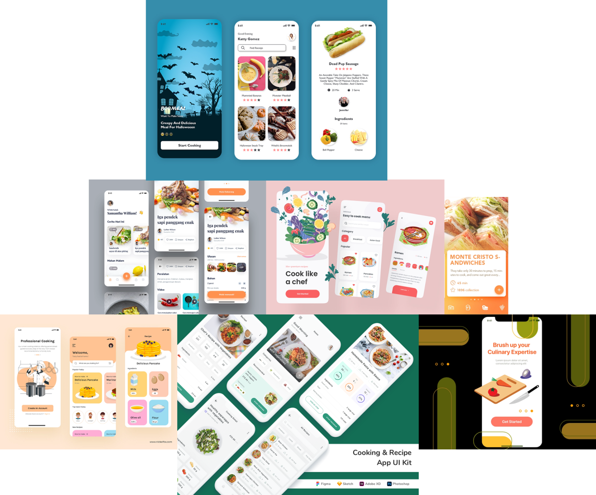 Notre planche d'ambiance concernant notre projet