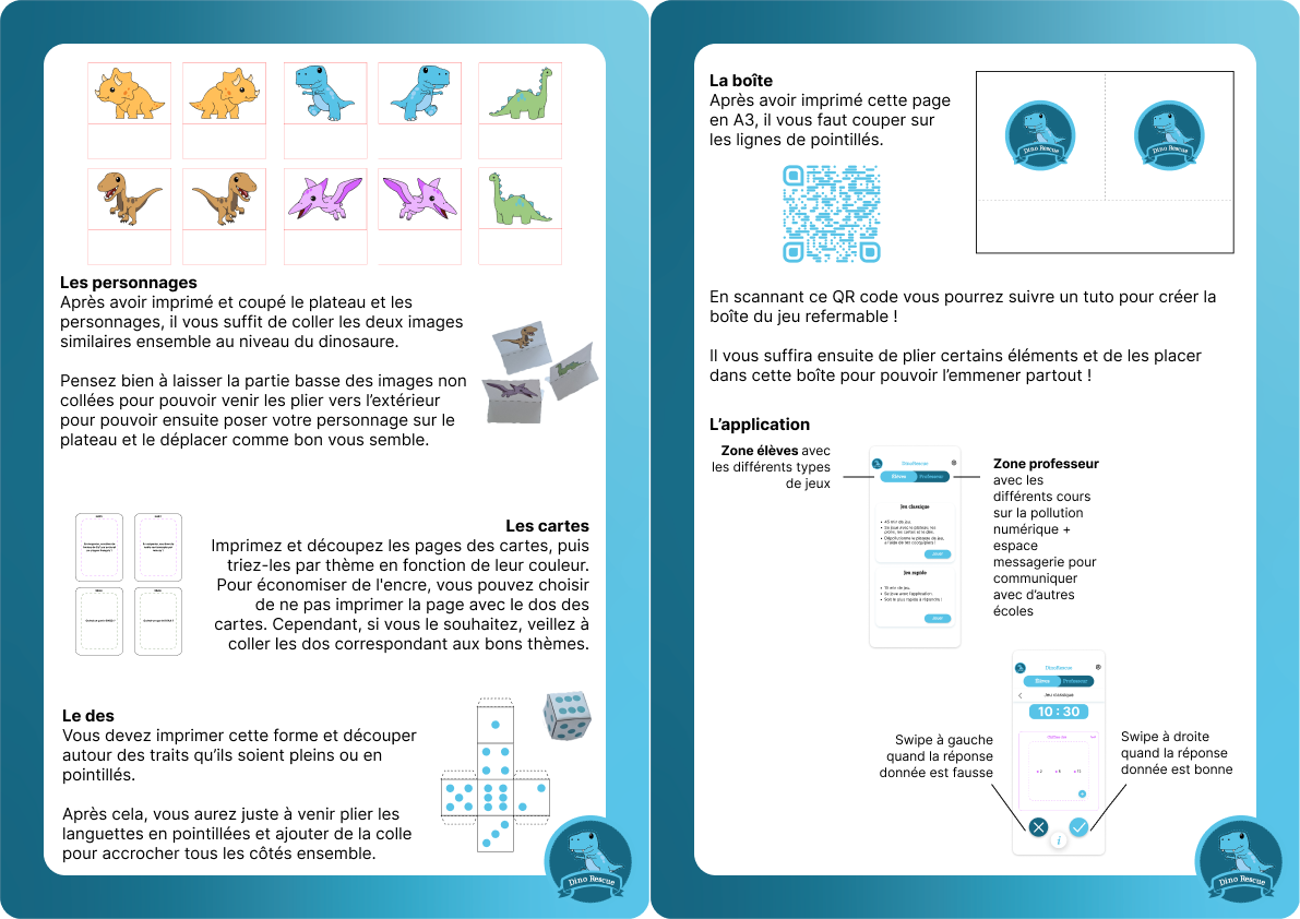 nstallation du jeu & utilisation de l'application